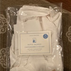Pottery Barn Kids ruffle valance - new in package